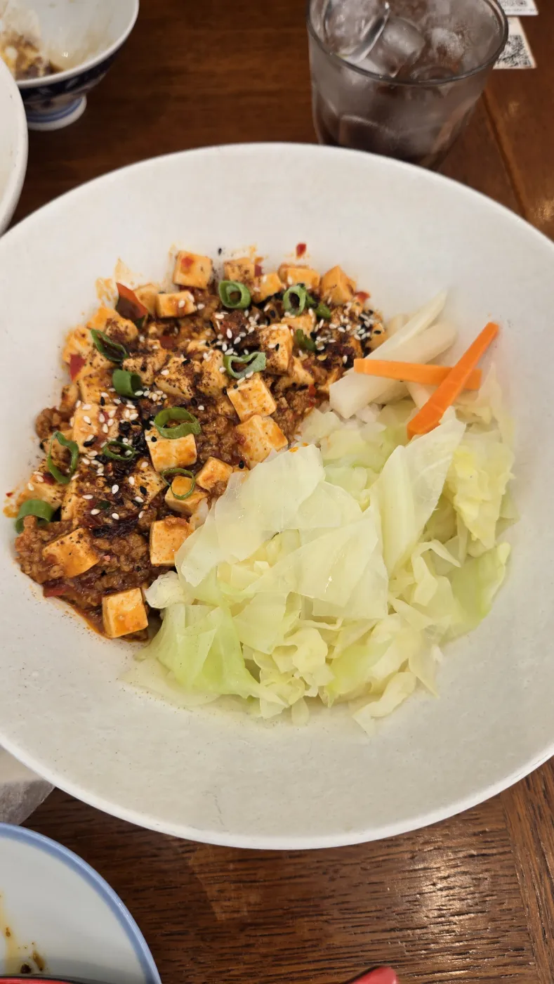 맛있었던 완탕과 마파두부