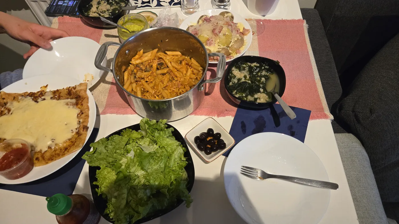 전부 다 털어서 만든 저녁밥