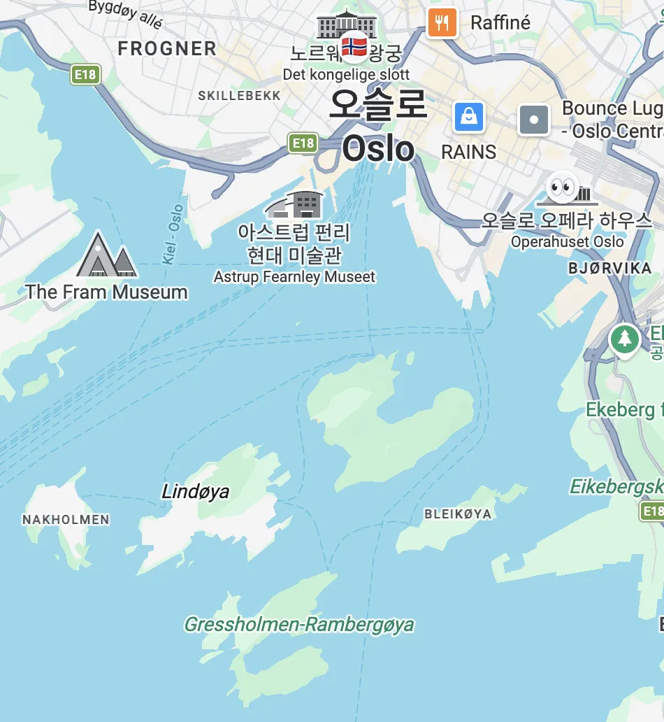 페리로 갈 수 있는 섬들